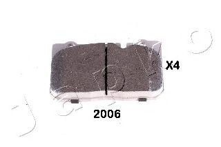 Комплект тормозных колодок, дисковый тормоз JAPKO 502006