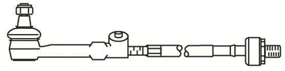 Поперечная рулевая тяга FRAP T/438