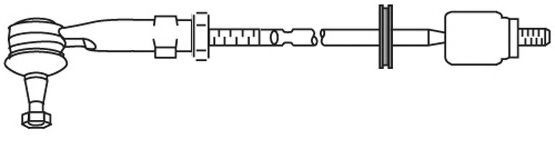 Поперечная рулевая тяга FRAP T/455