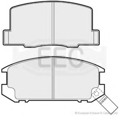 Комплект тормозных колодок, дисковый тормоз EEC BRP0499