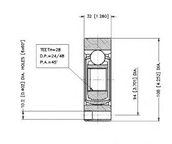 Шарнирный комплект, приводной вал VEMA 18686