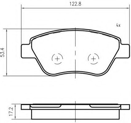 Комплект тормозных колодок, дисковый тормоз VEMA K401702