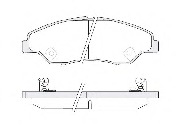 Комплект тормозных колодок, дисковый тормоз KSM-KOSHIMO 1850.0058042