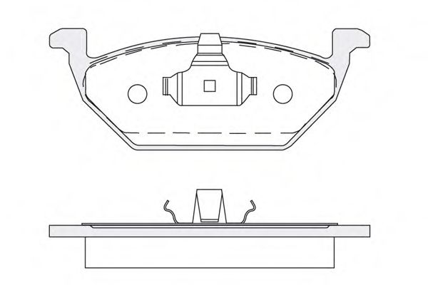 Комплект тормозных колодок, дисковый тормоз KSM-KOSHIMO 1850.0058162