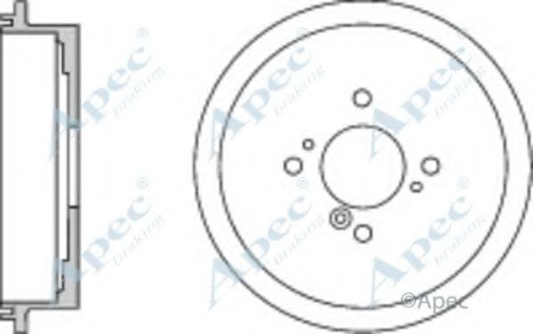 Тормозной барабан APEC braking DRM9953