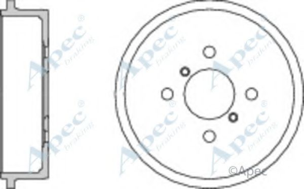 Тормозной барабан APEC braking DRM9966