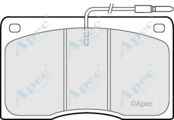 Комплект тормозных колодок, дисковый тормоз APEC braking PAD512