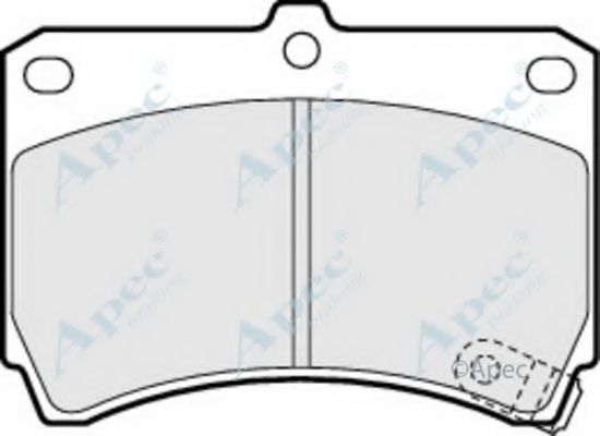 Комплект тормозных колодок, дисковый тормоз APEC braking PAD684