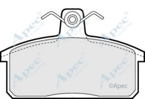 Комплект тормозных колодок, дисковый тормоз APEC braking PAD736