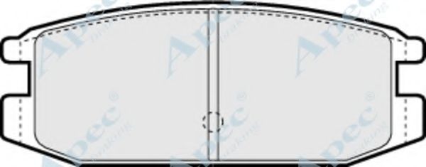 Комплект тормозных колодок, дисковый тормоз FIRST LINE FBP1326