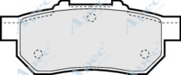 Комплект тормозных колодок, дисковый тормоз APEC braking PAD811