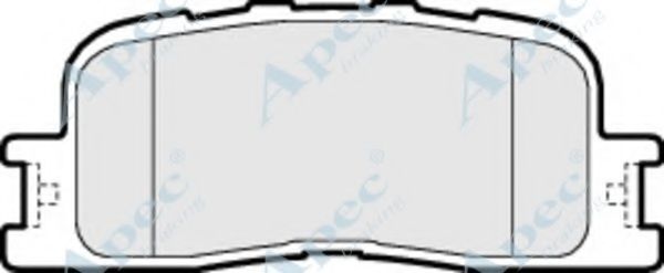 Комплект тормозных колодок, дисковый тормоз APEC braking PAD1471