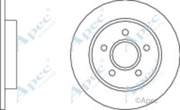 Тормозной диск APEC braking DSK2231