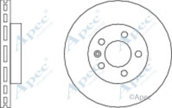 Тормозной диск APEC braking DSK2248