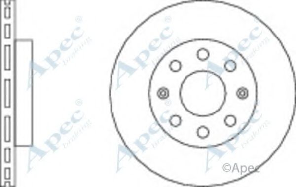 Тормозной диск APEC braking DSK2252