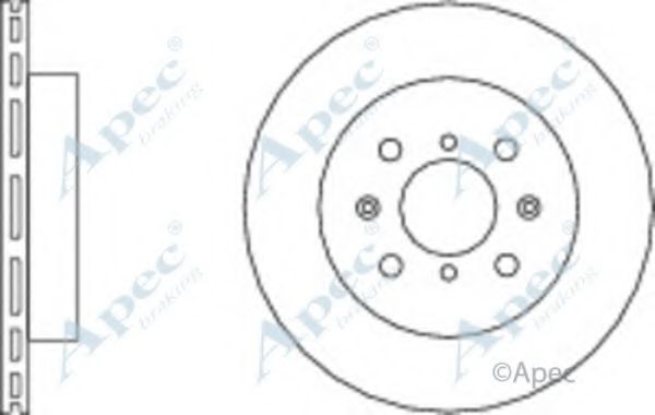 Тормозной диск APEC braking DSK2265