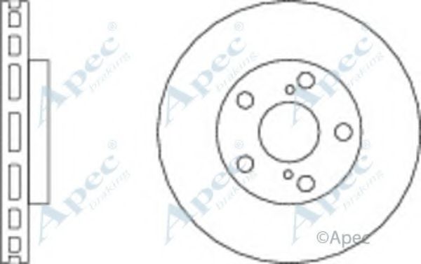 Тормозной диск APEC braking DSK2273