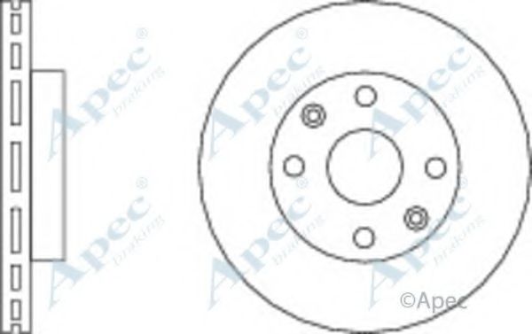 Тормозной диск APEC braking DSK2286