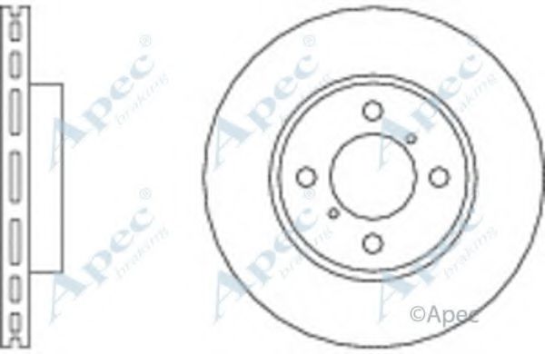 Тормозной диск APEC braking DSK2546