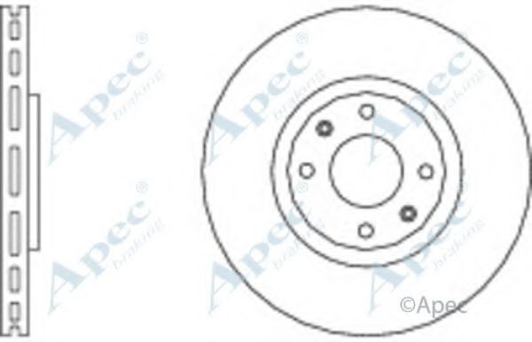 Тормозной диск APEC braking DSK2573