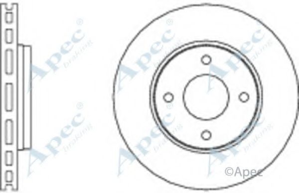 Тормозной диск APEC braking DSK2588