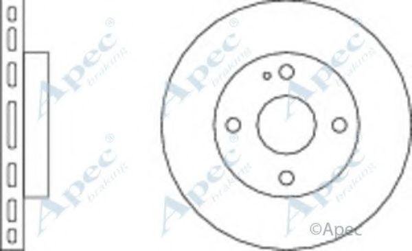 Тормозной диск APEC braking DSK231