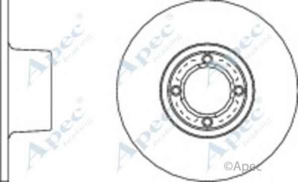 Тормозной диск APEC braking DSK239