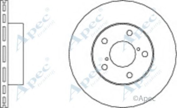 Тормозной диск APEC braking DSK241