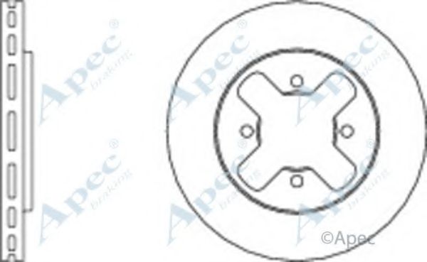 Тормозной диск APEC braking DSK242