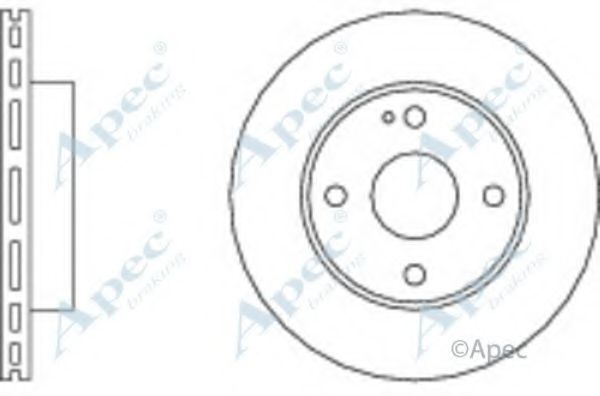 Тормозной диск APEC braking DSK109