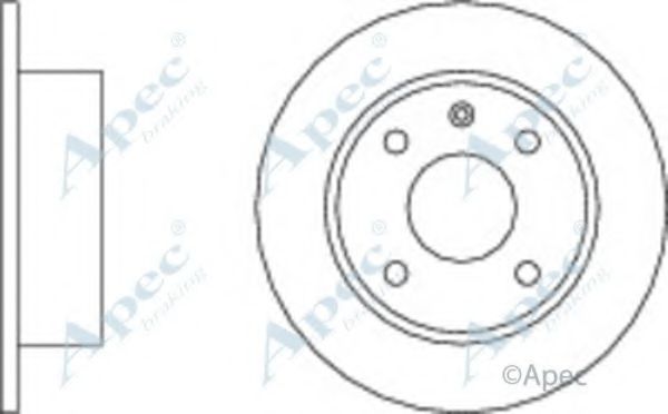 Тормозной диск APEC braking DSK123