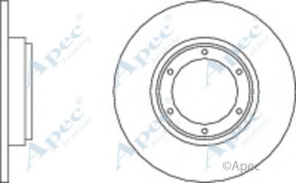 Тормозной диск APEC braking DSK128