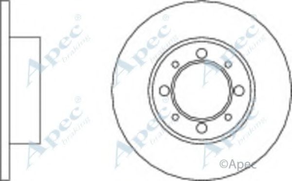 Тормозной диск APEC braking DSK178