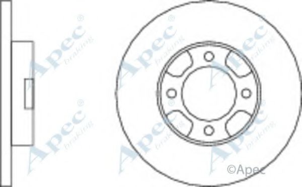 Тормозной диск APEC braking DSK203