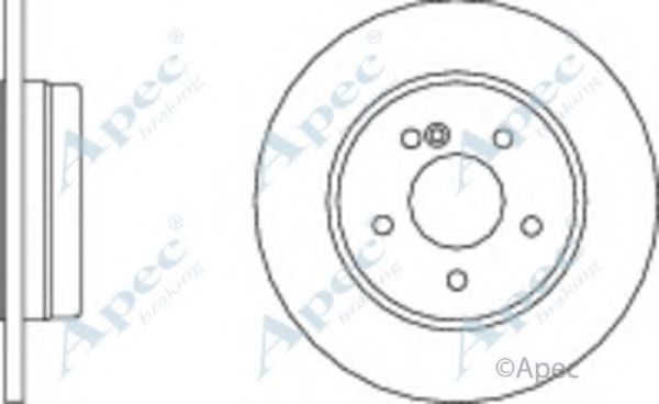 Тормозной диск APEC braking DSK2043
