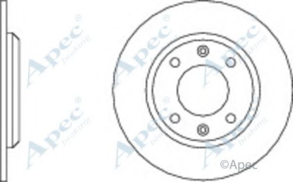 Тормозной диск APEC braking DSK205