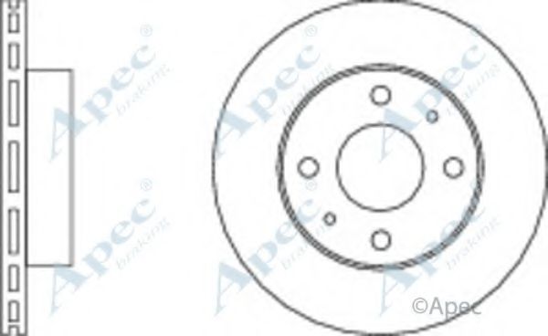 Тормозной диск APEC braking DSK2055