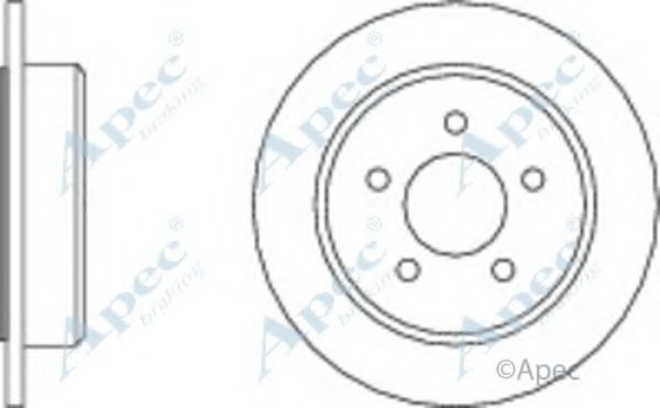 Тормозной диск APEC braking DSK2069