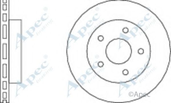 Тормозной диск APEC braking DSK2143
