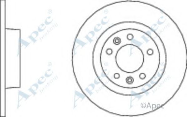 Тормозной диск APEC braking DSK2612