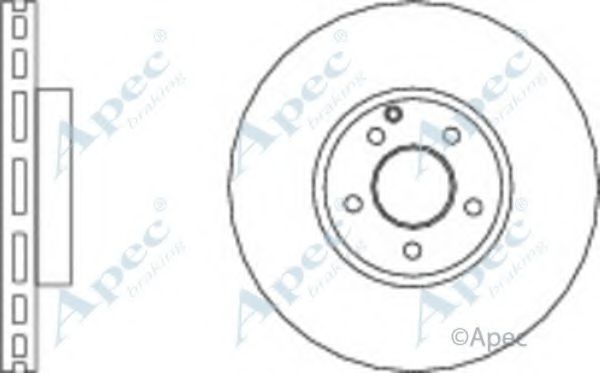 Тормозной диск APEC braking DSK2617