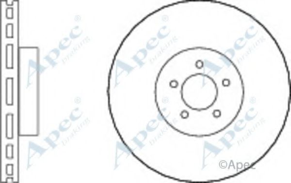 Тормозной диск APEC braking DSK2623