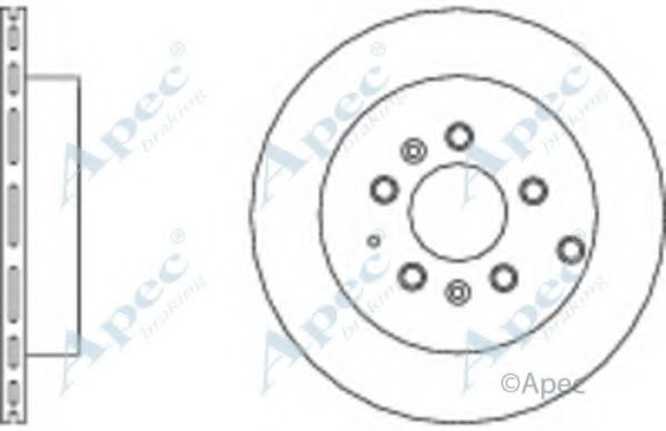 Тормозной диск APEC braking DSK2645