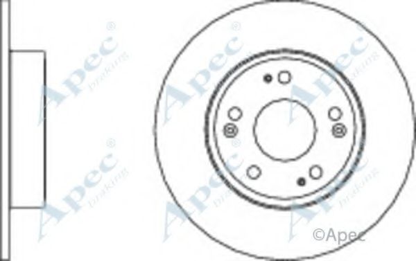 Тормозной диск APEC braking DSK2651