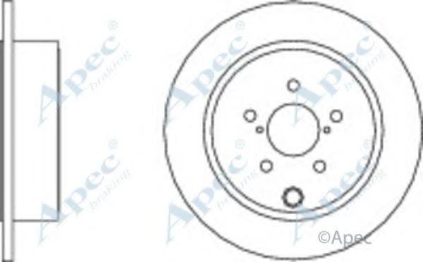 Тормозной диск APEC braking DSK2673