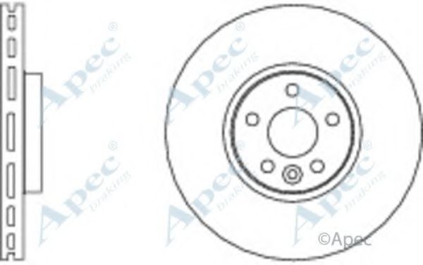 Тормозной диск APEC braking DSK2696