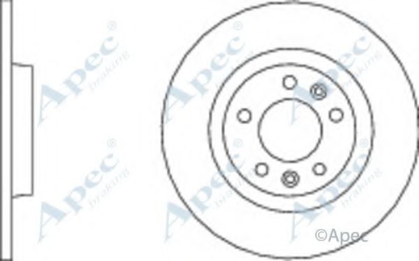 Тормозной диск APEC braking DSK2719