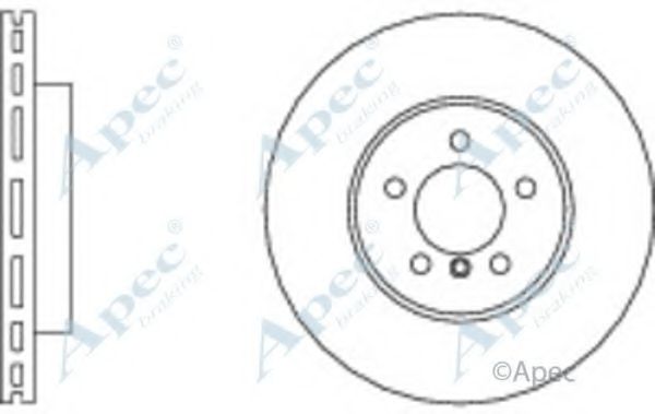 Тормозной диск APEC braking DSK2724