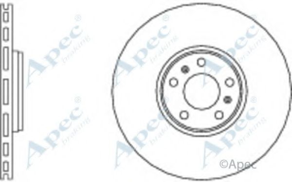 Тормозной диск APEC braking DSK2734
