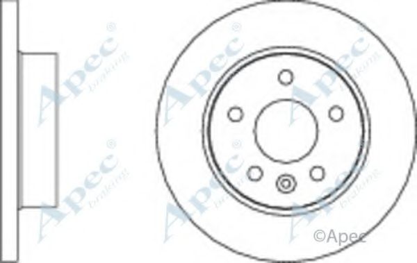 Тормозной диск APEC braking DSK2775